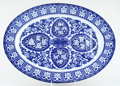 Meat Dish or Platter with tree and well c1880